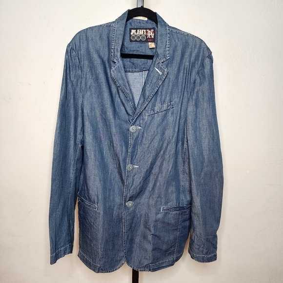 Vintage Jean Paul Gaultier JPG Jeans Denim Blazer Size IT50/US34 - Picture 1 of 14